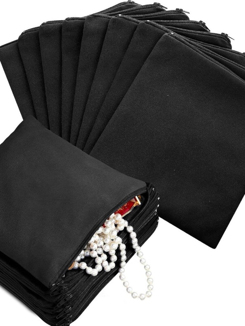 8 Anti Tarnish Bags,5.9 x 5.9 Inch,Black